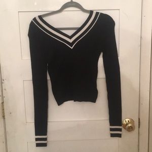 small v neck sweater